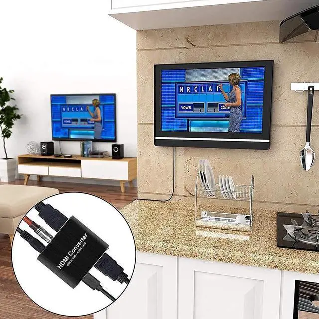 Alt view image 6 of 7 - WRIARICH 4K@60Hz HDMI Audio Extractor Splitter, HDMI to HDMI + Optical SPDIF Toslink + 3.5mm AUX Stereo Audio Converter, Support HDCP2.2, 1080P Full HD & 3D Video