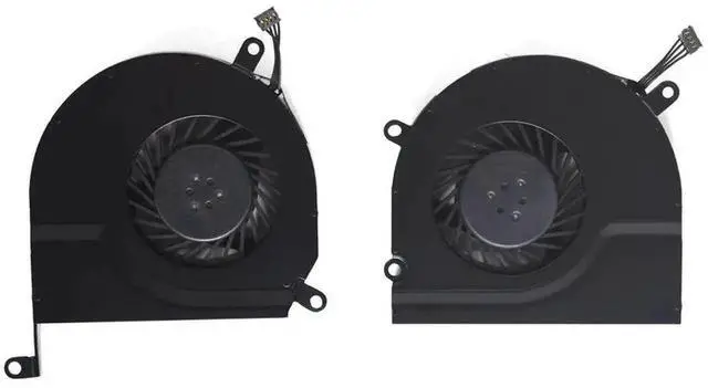 Alt view image 2 of 5 - WRIARICH Left + Right Dual CPU Cooling Fan Set Replacement for MacBook Pro 15 Inch A1286 Late 2008 / Early 2009 / Mid 2010 / Early & Late 2011 / Mid 2012 Unibody Laptop Cooler 4-Pin PWM DC5V