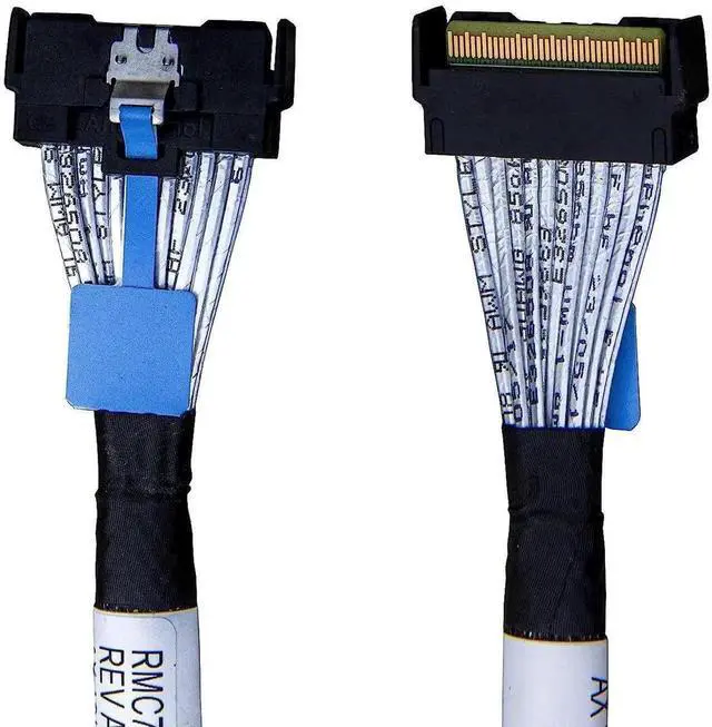 Main image of WRIARICH 80cm MCIO x8 to x8 Cable, Dual 74Pin Mini Cooledge IO PCIe Gen5 High-Speed Server Storage Cable