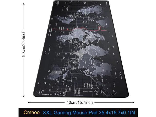 Alt view image 2 of 6 - WRIARICH XXL Professional Large Mouse Pad & Computer Game Mouse Mat (35.4x15.7x0.1IN, Map) (90 * 40 Map)