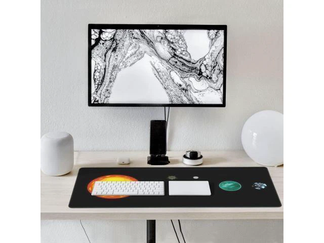 Alt view image 5 of 7 - WRIARICH Outer Wilds XXL Gaming Mouse Pad - 35.4"x15.7" Extra-Large Desk Mat with Non-Slip Base for Full Keyboard and Mouse, Home Office Setup