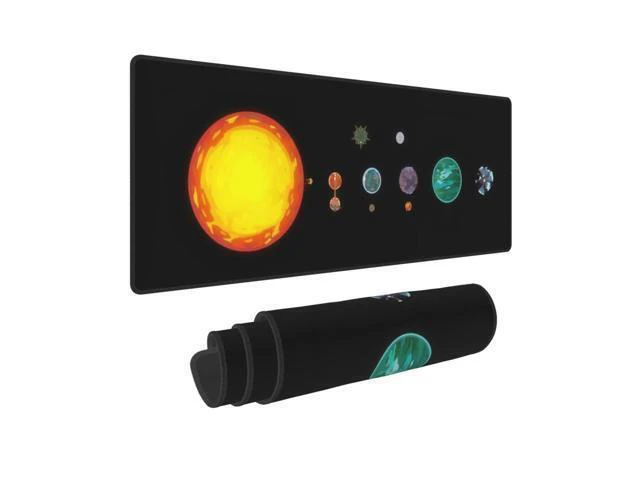 Alt view image 6 of 7 - WRIARICH Outer Wilds XXL Gaming Mouse Pad - 35.4"x15.7" Extra-Large Desk Mat with Non-Slip Base for Full Keyboard and Mouse, Home Office Setup