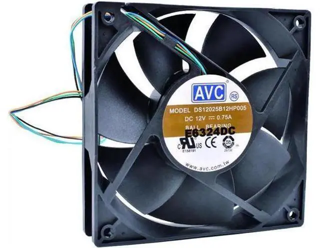 Main image of WRIARICH DS12025B12H 12cm 120mm fan 12025 12V 0.75A Double ball bearing 4pin PWM computer CPU cooler cooling fan