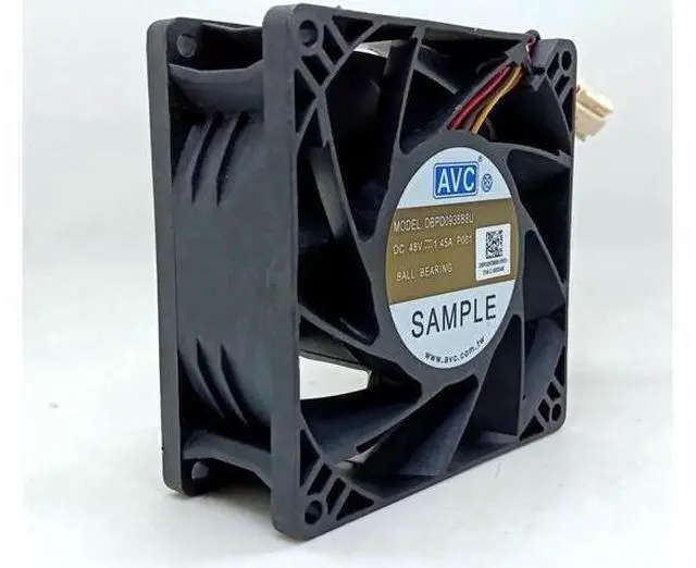 Main image of WRIARICH DC 48V cooling fan 92mm 90mm 9038 9cm Dual ball Bearing large air fan For AVC DBP0938B8Ucomputer server fan