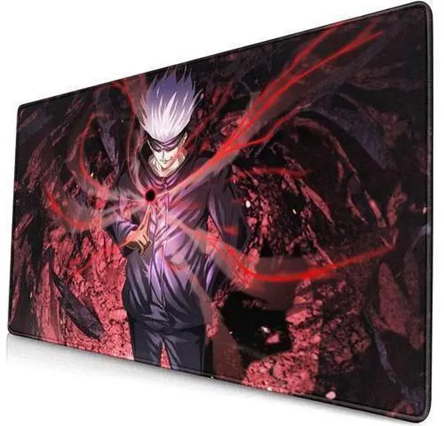 Main image of WRIARICH Large Mouse Pad, Extended Gaming Mousepad Non-Slip Base Keyboard Pad,Desk Mat 24" x 14" in, Anime Mouse Pad (Japanese Anime Jujutsu Kaisen Satoru Gojo)