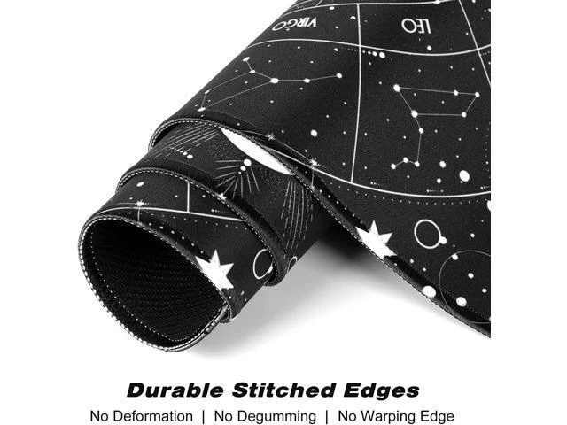 Alt view image 5 of 7 - WRIARICH Extended Gaming Mouse Pad, XL Large Desk Pad 30 x 14 Inch, Big Computer Keyboard Mousepad, Waterproof Mouse Mat with Stitched Edges and Non-Slip Base for Women Office Gaming, Sun Moon