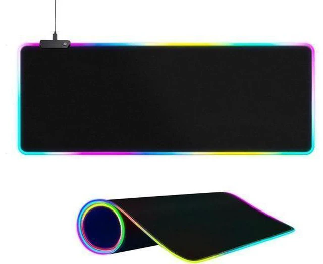 Main image of WRIARICH Large RGB Gaming Mouse Pad -15 Light Modes Touch Control Extended Soft Computer Keyboard Mat Non-Slip Rubber Base for Gamer Esports Pros 31.5X11.8 in