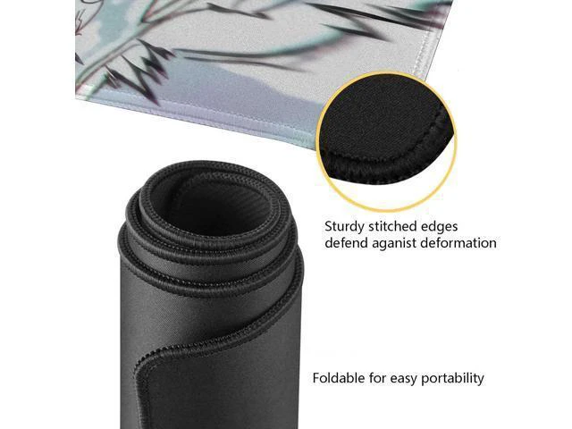 Alt view image 3 of 7 - WRIARICH Anime Mouse Pad Luffygear 5 Extended Gaming Desk Pad with Stitched Edges Large Mouse Mat with Non-Slip Rubber Base for Work & Gaming Office & Home 31.5x15.7 inch