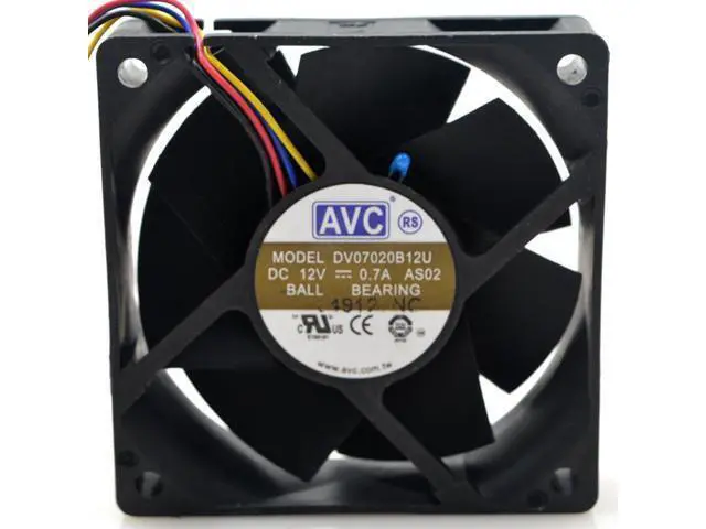 Main image of WRIARICH For AVC DV07020B12U 7020 70mm 7cm DC 12V 0.7A dual ball bearing fan server inverter cooling fan