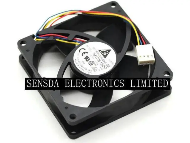 Alt view image 3 of 4 - WRIARICH 1pcs pwm fan For delta AFC0812DD DC12V 0.75A 8020 8CM 80mm 80x80x20mm 4Pin 4Wire high-speed Cooling Fan