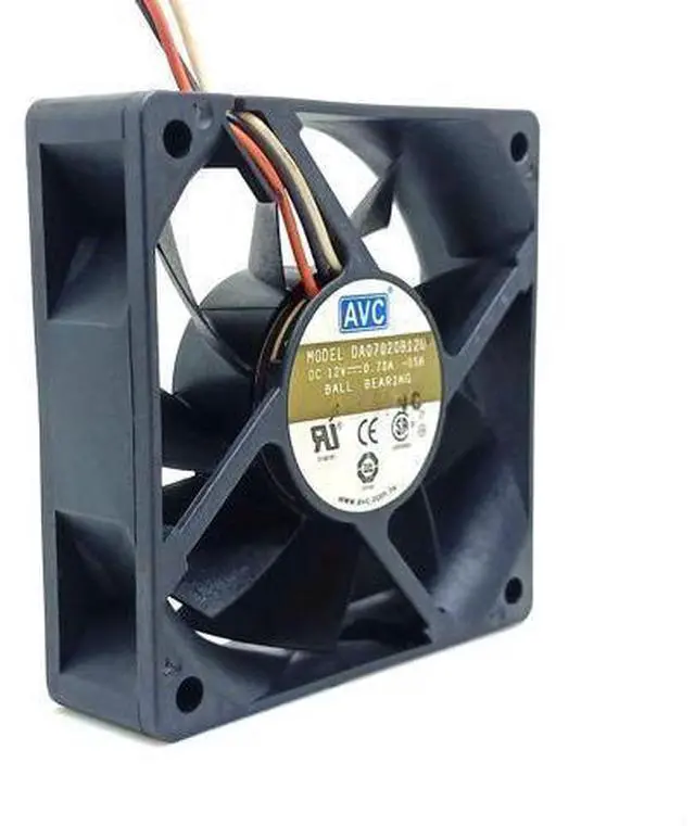 Main image of WRIARICH 70mm pc cooling fan 7020 fan DA07020B12U 12V dual ball high volume CPU case fan 7CM