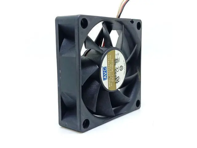 Alt view image 3 of 4 - WRIARICH 70mm pc cooling fan 7020 fan DA07020B12U 12V dual ball high volume CPU case fan 7CM