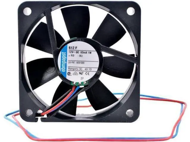 Main image of WRIARICH 612 F US-PAT5831359 6cm 60mm fan 60x60x15mm DC12V 83mA 1W 4000rpm Cooling fan for chassis power inverter
