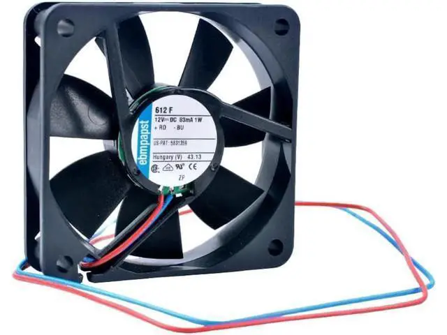 Alt view image 4 of 5 - WRIARICH 612 F US-PAT5831359 6cm 60mm fan 60x60x15mm DC12V 83mA 1W 4000rpm Cooling fan for chassis power inverter