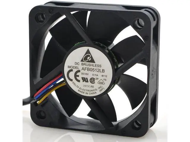 Alt view image 2 of 2 - WRIARICH for delta AFB0512LB 5015 50x50x15mm 50mm fan 12V 0.11A Double ball bearing 4 wire 4pin mute cooling fan