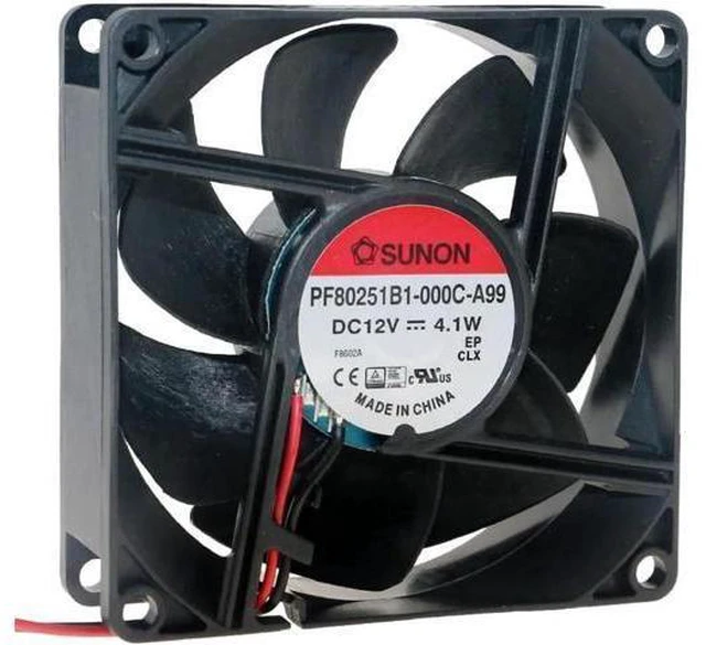 Main image of WRIARICH PF80251B1-000C-A99 8025 8cm 80mm fan DC 12V 4.1W Double ball bearing large air volume cooling fan