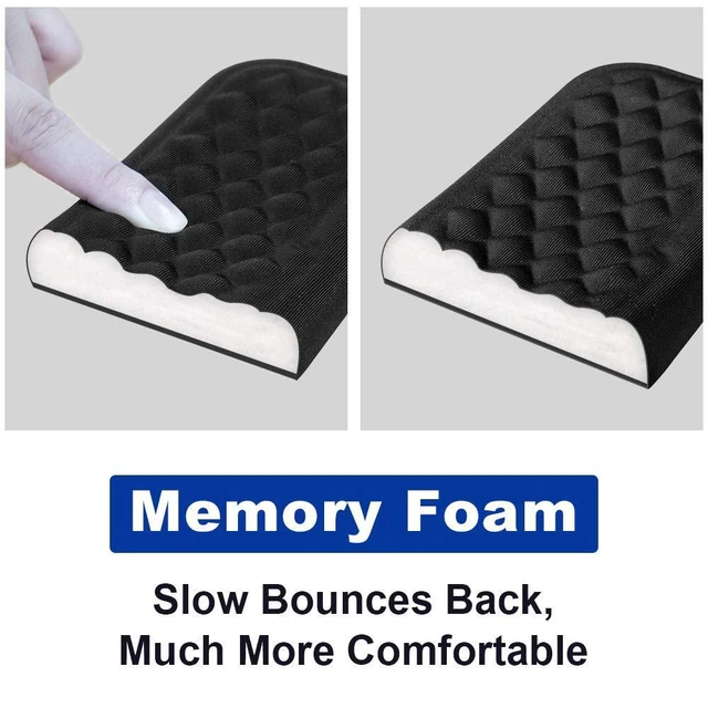 Alt view image 2 of 7 - WRIARICH Mouse Wrist Rest Pad, Memory Foam Hand Rest Support Padded for Office, Computer, Laptop, Typing and Wrist Pain Relief and Repair (5.91 inch, Black)