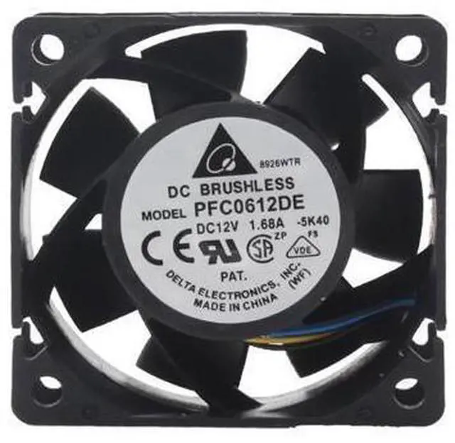 Main image of WRIARICH pfc0612de 60X60X38 mm cooling fan 60mm pwm cooler 6cm 13500RPM For Delta 6038 12V server chassis fan