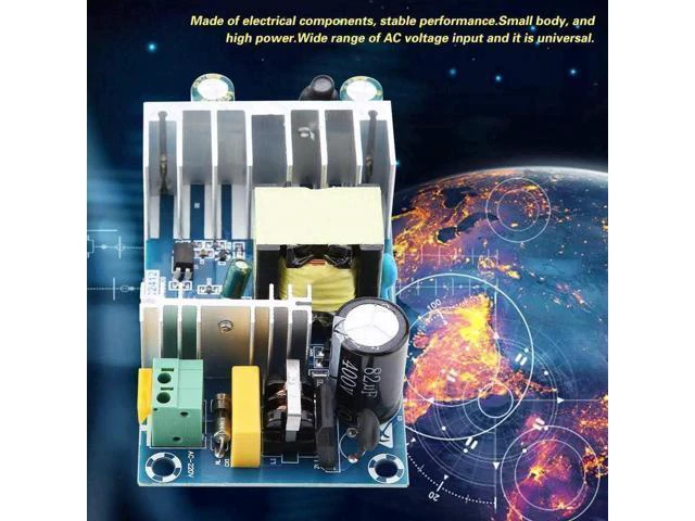 Alt view image 4 of 7 - WRIARICH AC/DC 110/220V Power Supply 6a DIY Module 50HZ/60HZ to DC 24V Switching High Power Board 100W Isolation Switching Power Supply Module
