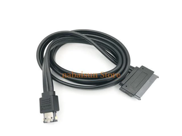 Alt view image 3 of 5 - WRIARICH Dual Power eSATA USB 12V 5V Combo to 22Pin SATA USB Hard Disk Cable, esata to sata 50CM