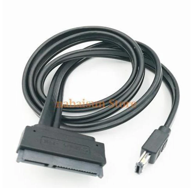 Main image of WRIARICH Dual Power eSATA USB 12V 5V Combo to 22Pin SATA USB Hard Disk Cable, esata to sata 50CM
