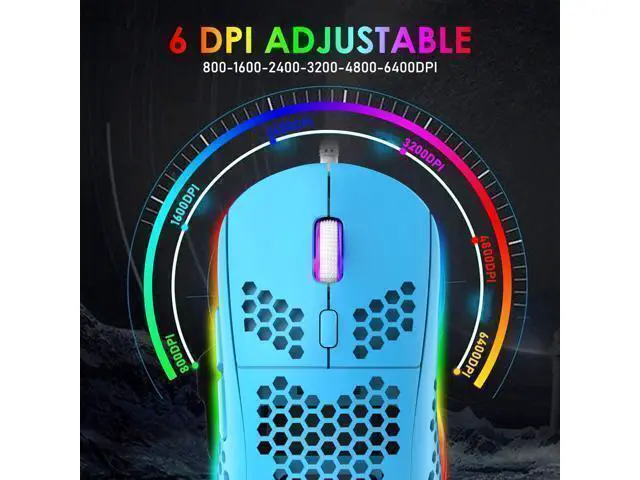 Alt view image 6 of 7 - WRIARICH Gaming Keyboard and Mouse Combo,88 Keys Compact Rainbow Backlit Mechanical Feel Keyboard,RGB Backlit 6400 DPI Lightweight Gaming Mouse with Honeycomb Shell for Windows PC Gamers (Blue)