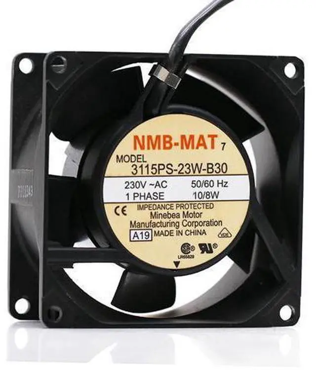 Main image of WRIARICH NMB-MAT 80mm 8cm AC Fan 3115PS-23W-B30 8038 230V High Temperature Resistant Aluminum Frame Cabinets Cooling Fan