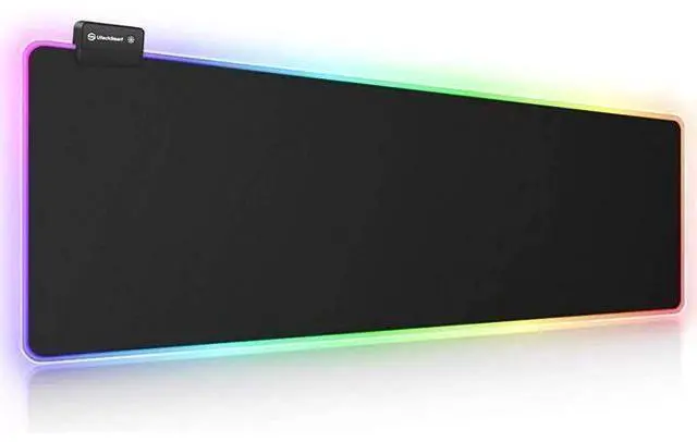 Main image of WRIARICH RGB Gaming Mouse Pad, Large Extended Soft Led Mouse Pad with 14 Lighting Modes 2 Brightness Levels, Computer Keyboard Mousepads Mat 800 x 300mm / 31.5×11.8 inches