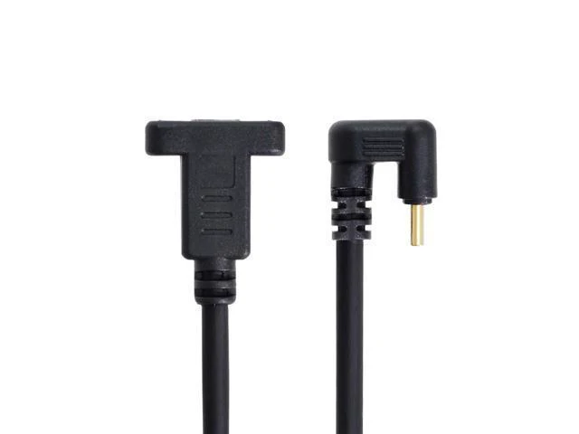 Alt view image 3 of 3 - WRIARICH Type C USB-C USB 3.1 Male 180 Degree U Shape Back Angled to Type C USB-C USB 3.1 Female Extension Data Cable 30cm