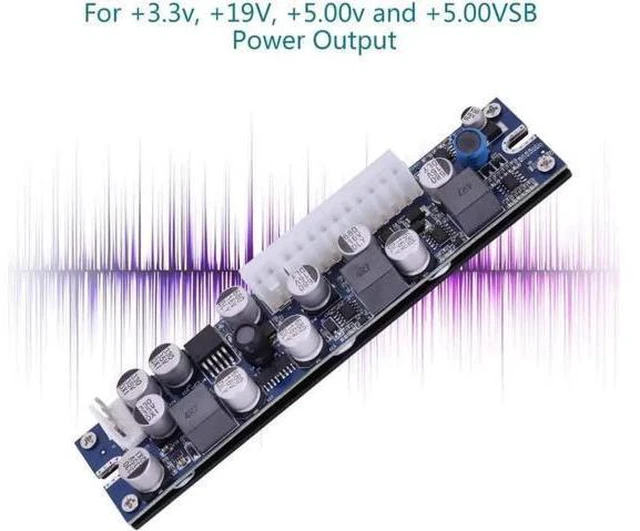 Alt view image 6 of 7 - WRIARICH Aatraay Power SFX Power Supply 16×9×4 Ld - 200W 19V Dc Input Pin Power Module Dc - ATX Power Supply Dc 24Pin ATX to 12V Aux for Computer