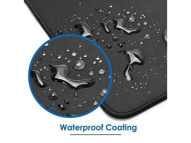 Alt view image 4 of 6 - WRIARICH Large Gaming Mouse Pad with Stitched Edges Extended Mousepad with Superior MicroWeave Cloth NonSlip Base Water Resist Keyboard Pad Desk Pad for Gamer Office Home 354 x 157 in Black
