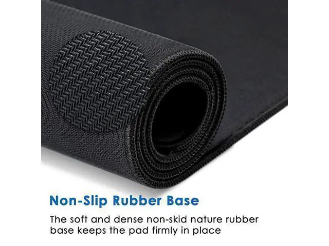 Alt view image 5 of 6 - WRIARICH Large Gaming Mouse Pad with Stitched Edges Extended Mousepad with Superior MicroWeave Cloth NonSlip Base Water Resist Keyboard Pad Desk Pad for Gamer Office Home 354 x 157 in Black
