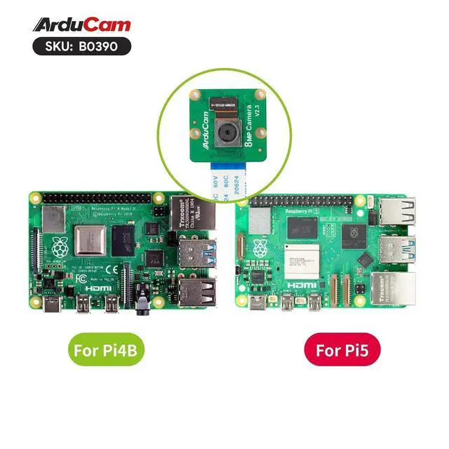 Alt view image 7 of 7 - for Raspberry Pi Camera Module 8 Megapixel, 1080P IMX219 Camera Module Compatible with Raspberry Pi 5, 4 Model B, Pi 3/3B+, and Pi Zero 2W (RPI-CAM-8MP + 5.9"/150mm Flex Cable + Pi Zero Cable)