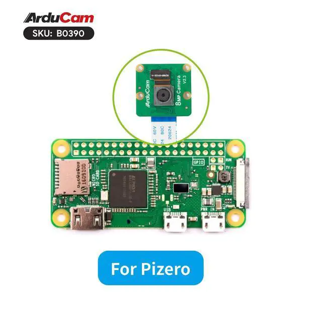 Alt view image 6 of 7 - for Raspberry Pi Camera Module 8 Megapixel, 1080P IMX219 Camera Module Compatible with Raspberry Pi 5, 4 Model B, Pi 3/3B+, and Pi Zero 2W (RPI-CAM-8MP + 5.9"/150mm Flex Cable + Pi Zero Cable)