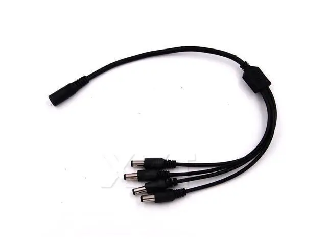 Alt view image 4 of 6 - WRIARICH 10pcs/lot Portable 5.5x2.1mm DC Power Cable 1 Female to 4 Male Plug Splitter Adapter for Security CCTV Camera cable