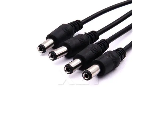 Alt view image 6 of 6 - WRIARICH 10pcs/lot Portable 5.5x2.1mm DC Power Cable 1 Female to 4 Male Plug Splitter Adapter for Security CCTV Camera cable
