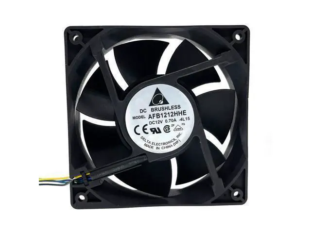 Alt view image 2 of 6 - WRIARICH AFB1212HHE ,120mm Dual Ball Bearing 12cm Cooling Fan, 12038 120X120X38mm 4-wire PWM 12V 4-Pin 4P