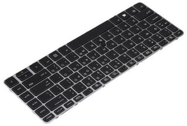 Alt view image 3 of 4 - WRIARICH For HP EliteBook 840 G3 US Version Keyboard with Backlight and Pointing(Silver)