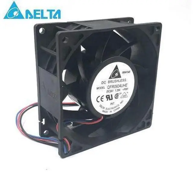 Main image of WRIARICH for delta 9cm QFR0924UHE 9238 92*92*38mm DC 24v 1.2A 3wire Cooling fan 8300RPM 131.76CFM