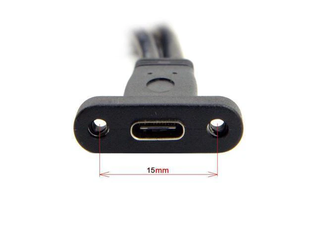 Alt view image 3 of 3 - WRIARICH USB 3.1 Type C USB-C Female Single Port to USB 3.0 Motherboard 19pin Header Cable 40cm