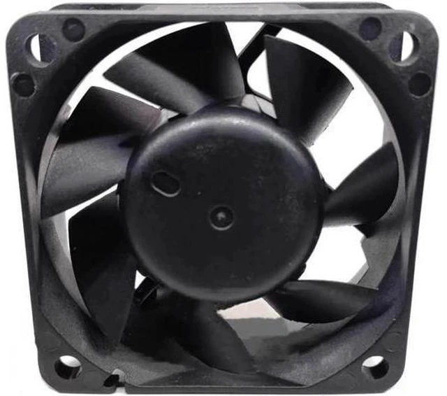 Alt view image 2 of 2 - WRIARICH EFC-06E12D-AF09 60x60x25mm 6cm DC12V 0.60A 4-Hole 3-Wire Chassis Power Supply Cooling Fan