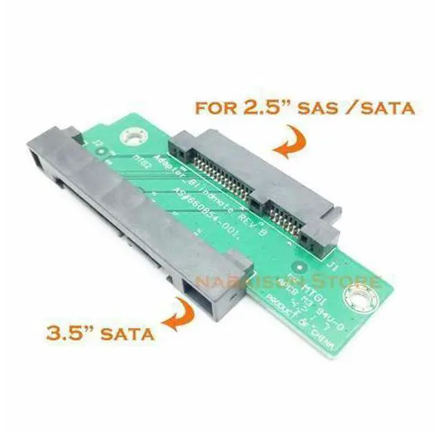 Main image of WRIARICH 660854-001 SAS/SATA /SSd /HDD TO 3.5 SATA High speed Adapter Converter Straight Head for 654540-001 motherboard sata cables