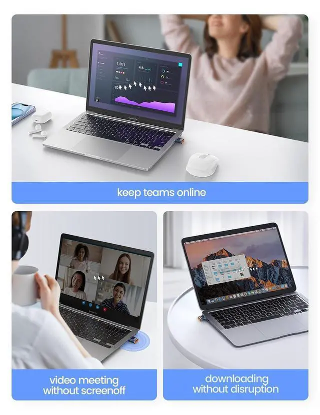 Alt view image 7 of 7 - WRIARICH Tiny Mouse Jiggler, T3s Mouse Mover Made of Premium Aluminum Alloy, Longer Life Span, Plug and Play, 100% Undetectable, 3 Natural and Random Tracks, USB Mouse Mover to Boost Your Productivity