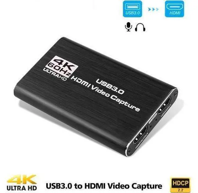 Main image of WRIARICH Video Capture Card, 4K USB 3.0 Video Capture Card 1080P 60fps Video Grabber Record HDMI 4K Loopout Support PS3/ PS4 /Xbox One/DSLR/Camcorders/Action Cam
