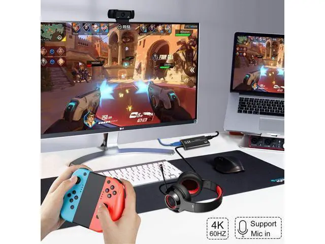 Alt view image 6 of 7 - WRIARICH Video Capture Card, 4K USB 3.0 Video Capture Card 1080P 60fps Video Grabber Record HDMI 4K Loopout Support PS3/ PS4 /Xbox One/DSLR/Camcorders/Action Cam