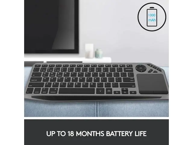 Alt view image 7 of 7 - WRIARICH 2.4G Wireless Bluetooth Dual Mode Connection TV Keyboard with Touchpad Media Control Multimedia Rechargeable 7Color Backlit Keyboard for Computer, Smart TV, Desktop, Laptop, iPad, Tablet