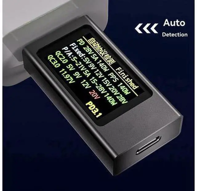 Alt view image 5 of 7 - WRIARICH KWS-X1 Power Meter Type-C Tester Multifunction Digital Display DC Voltage Ammeter Power Meter for Electrician Tool