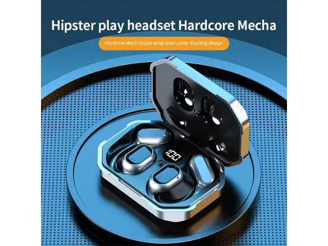 Alt view image 3 of 5 - WRIARICH Bluetooth 5.3 Ear-Hook Earbuds, IPX7 Waterproof, 50H Playtime, LED Display, Noise Cancelling (Black)