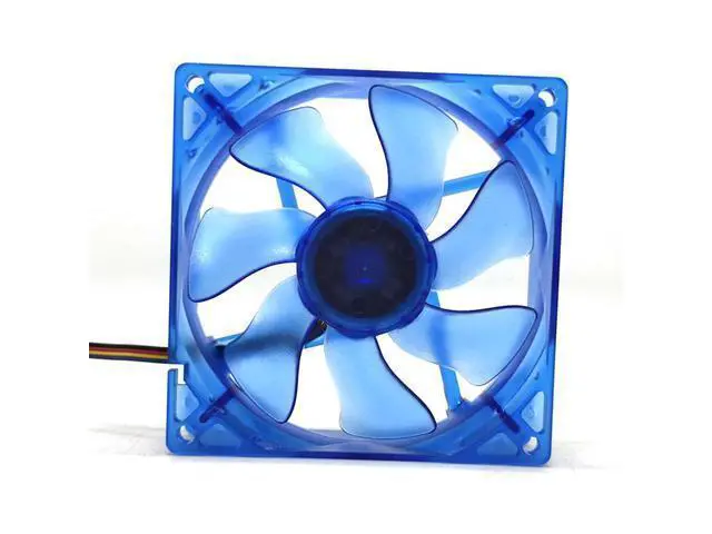 Alt view image 2 of 4 - WRIARICH 92mm pwm LED cpu cooler cooling fan 90mm 9cm 92X92X25mm luminous 12V 1800RPM blue light cooler