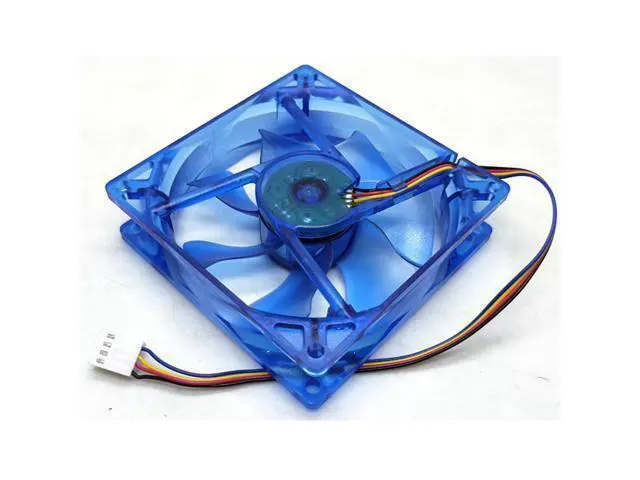 Alt view image 3 of 4 - WRIARICH 92mm pwm LED cpu cooler cooling fan 90mm 9cm 92X92X25mm luminous 12V 1800RPM blue light cooler